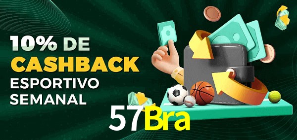 10% de bônus de cashback na 57Bra
